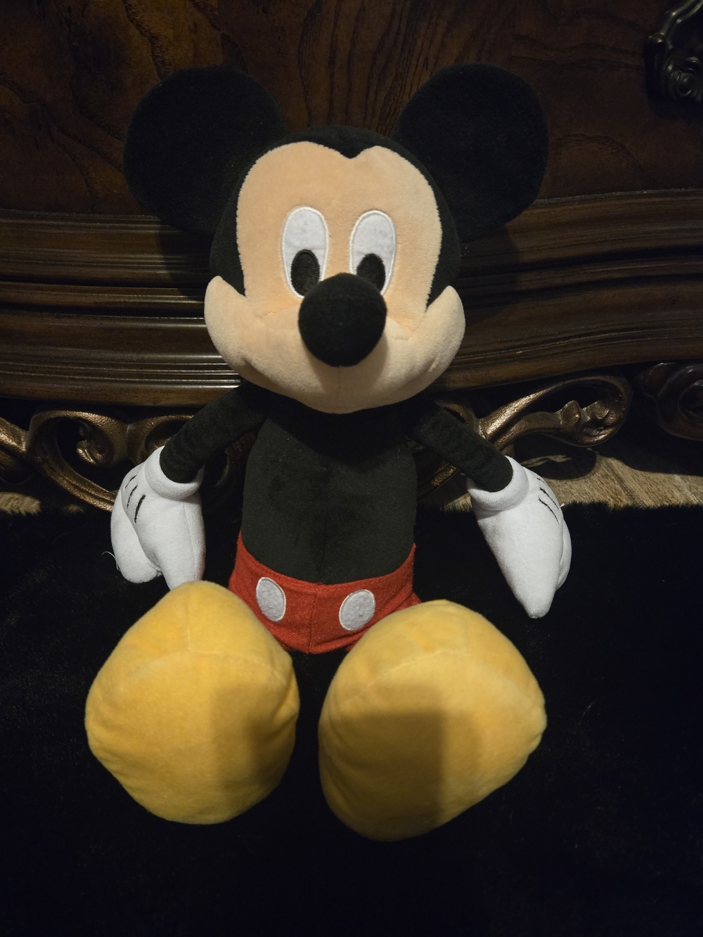 Disney Mickey Mouse Plush in Black, Red, White, Yellow